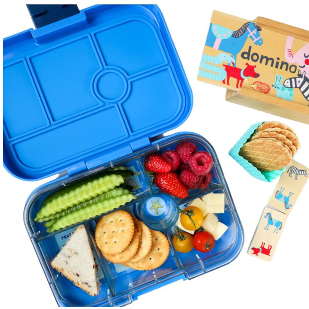 Yumbox madkasse med 6 rum, Original - Raket - surf blue