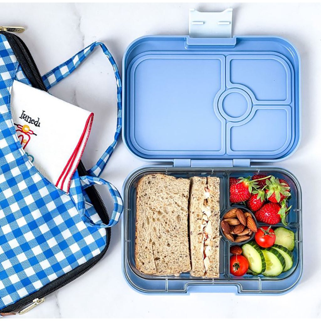 Yumbox matlåda med 4 fack, Panino - Haj - Surf blue