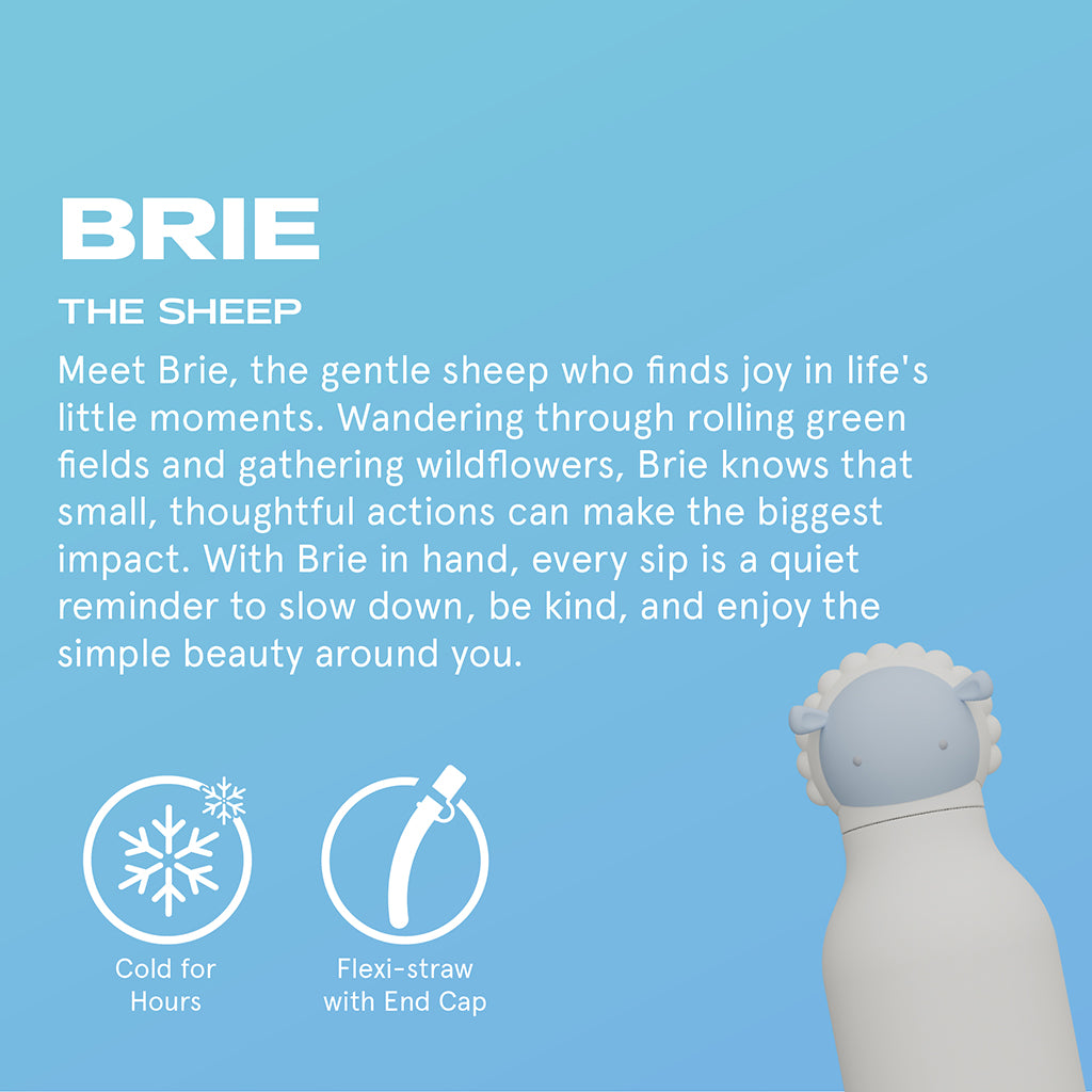 Asobu Bestie Animal termo dricksflaska, 460 ml - Får