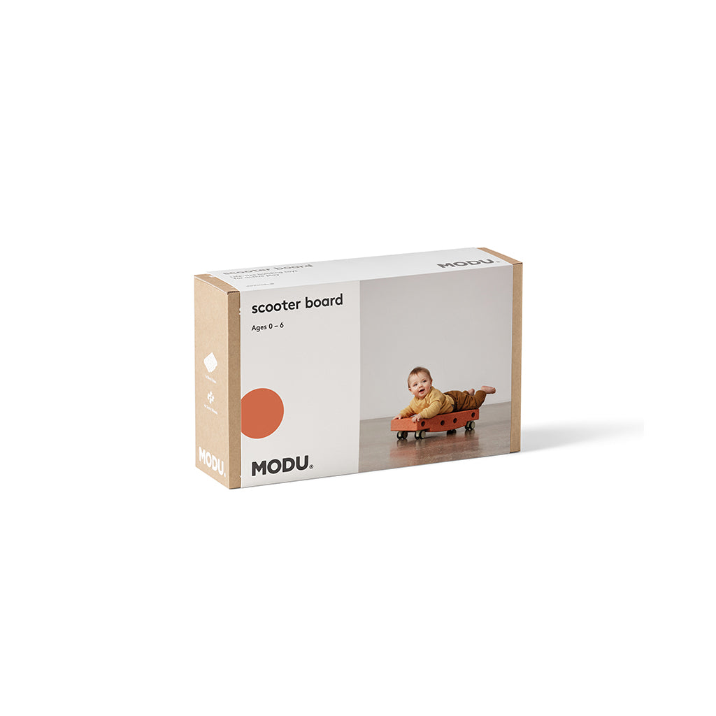 Modu Rullbräda, aktivitetsleksak i skum, 5 delar - Burnt orange