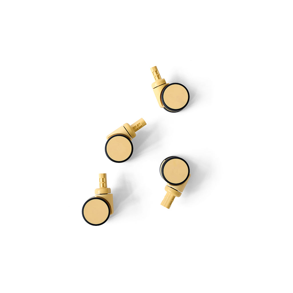 Modu Hjul til opbevaringskasse, 4 stk. - Honey Yellow