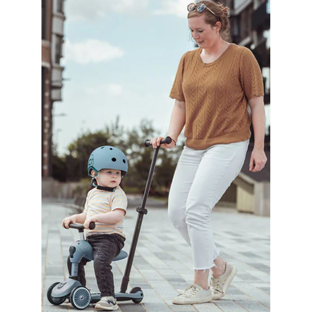 Scoot and Ride, Highway Kick 1, Push & Go sparkcykel med skjutstång - Stål