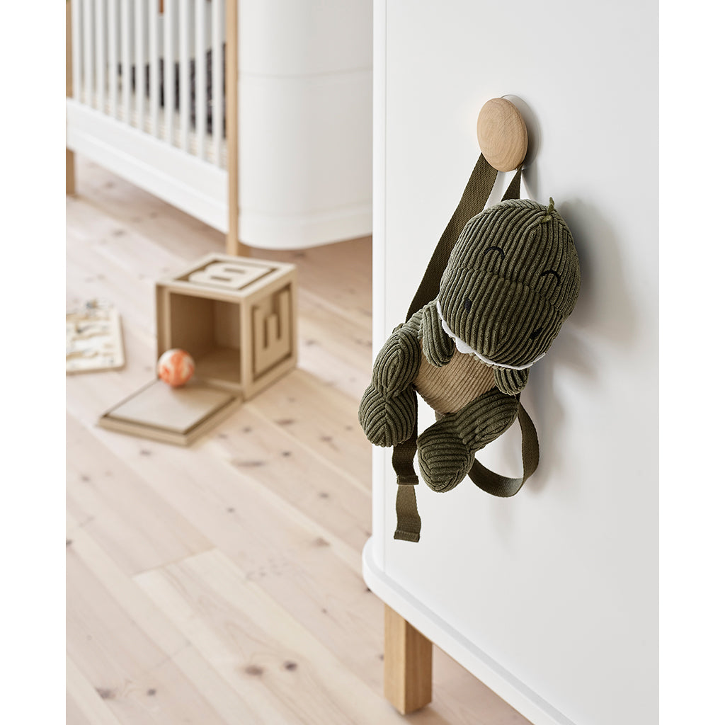 Oliver Furniture Wood byrå, med 3 lådor - Vit/ek