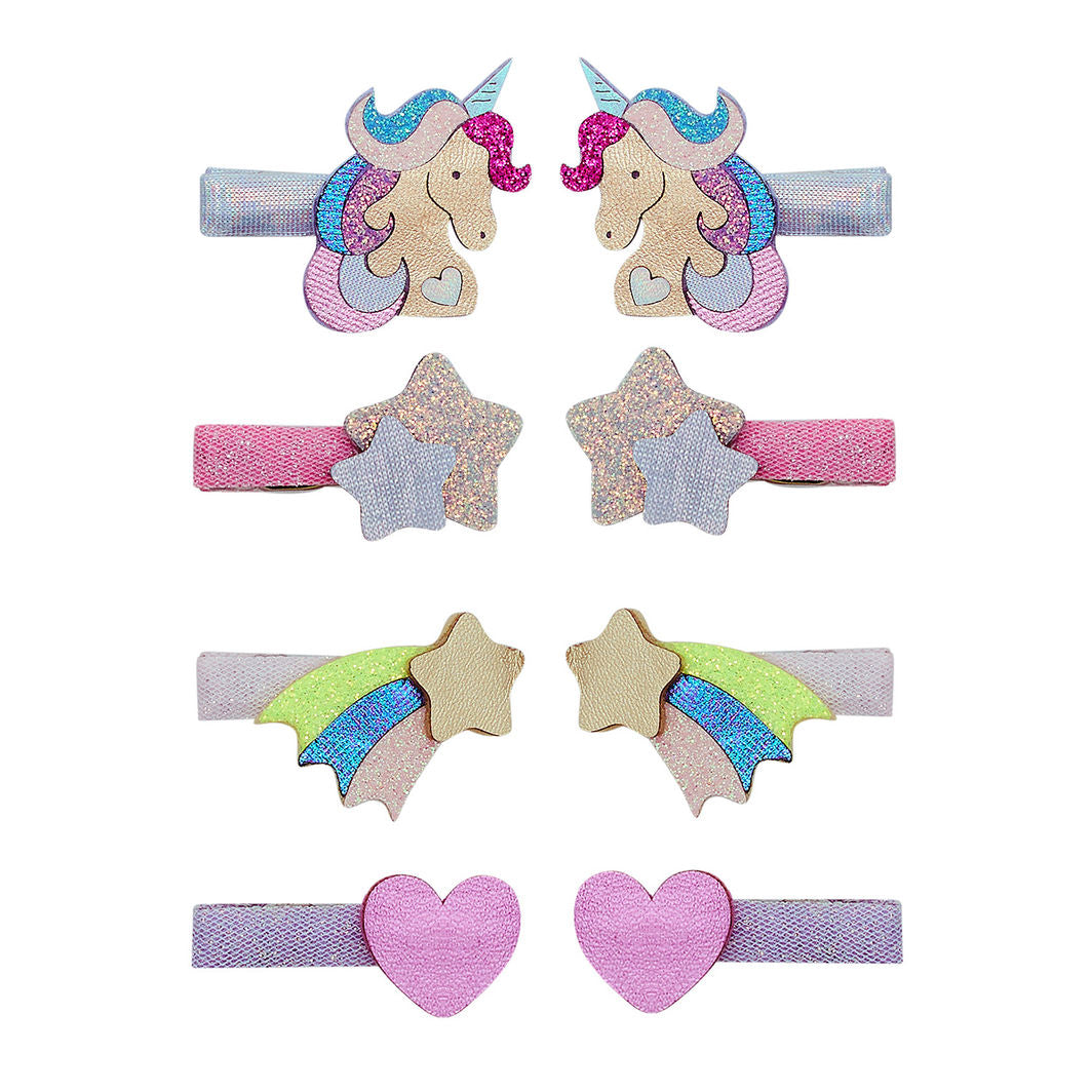 Mimi & Lula 8 Hårclips - Unicornland