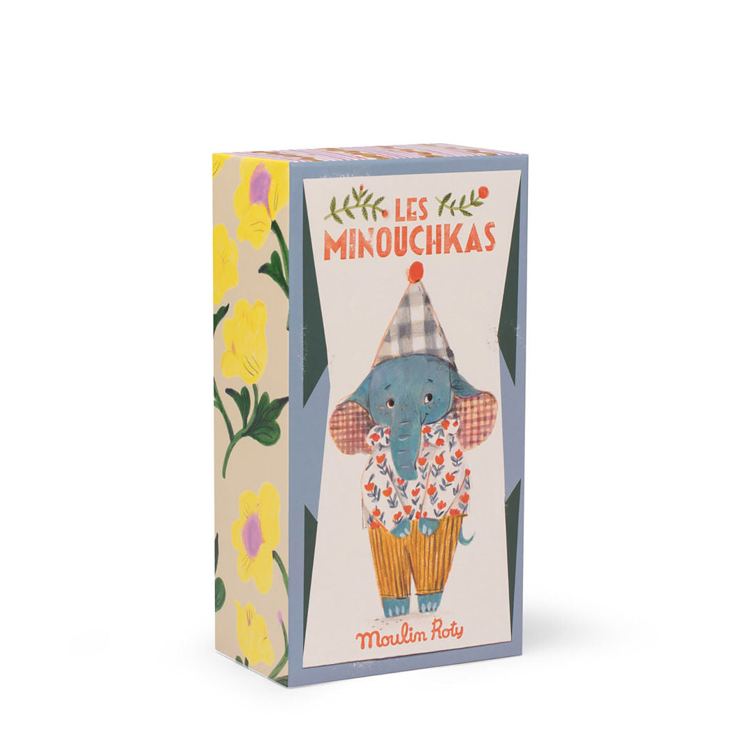 Moulin Roty tøjdjur, Elefant 25 cm - Pablo Les Minouchkas