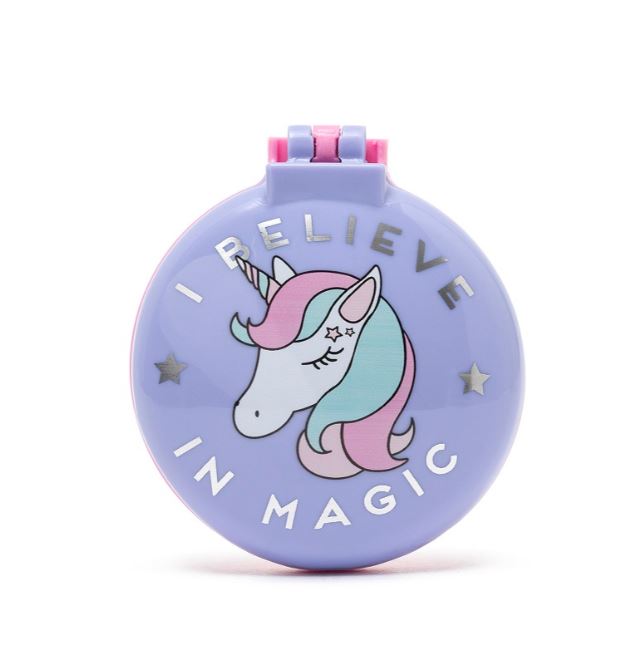 Kidek, Hårborste med spegel, Unicorn