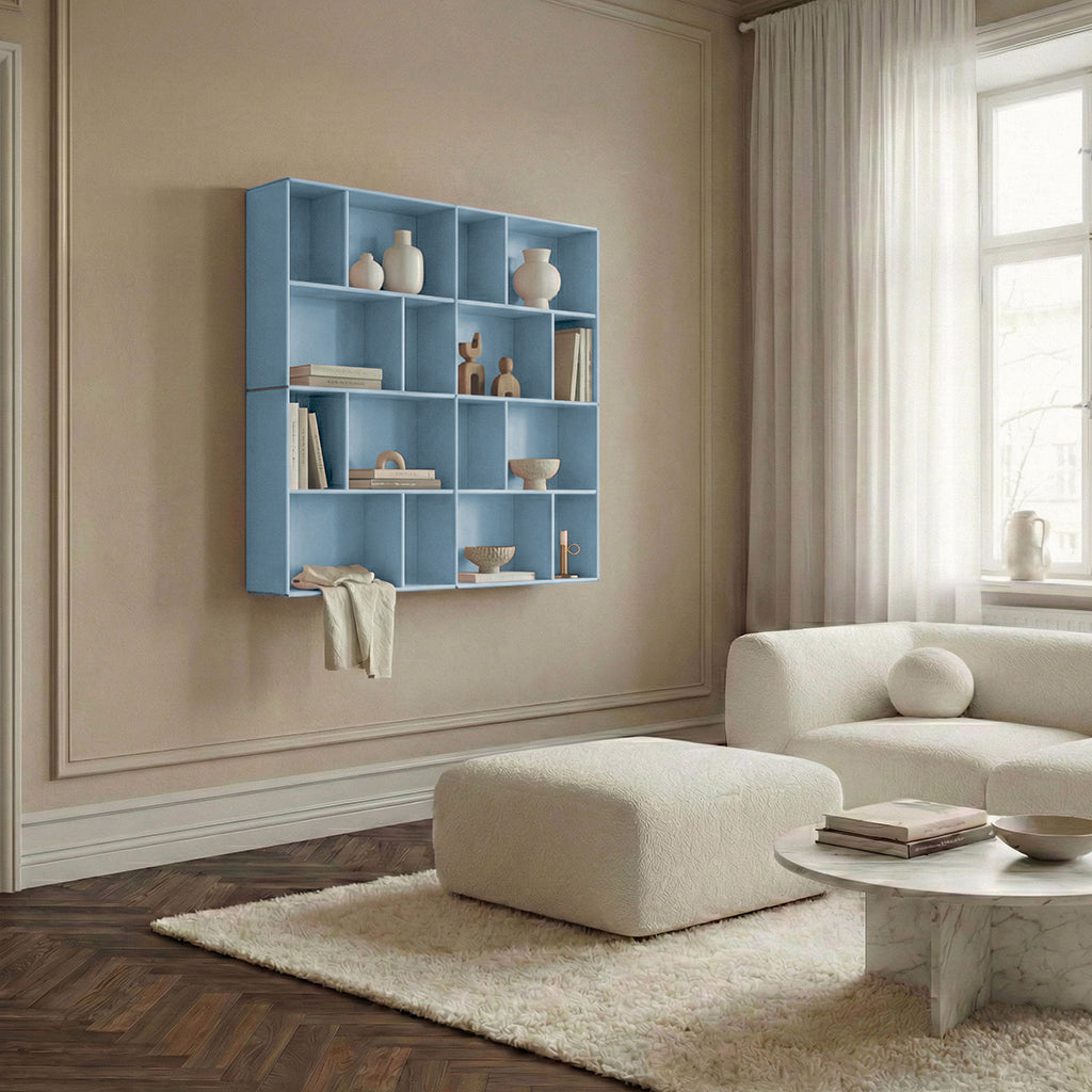 By Aulum Bronx vægreol, dybde 23 eller 33 cm - Himalayan Blue