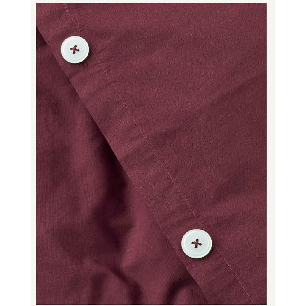 Studio Feder babysängkläder, ekologisk percale - Burgundy