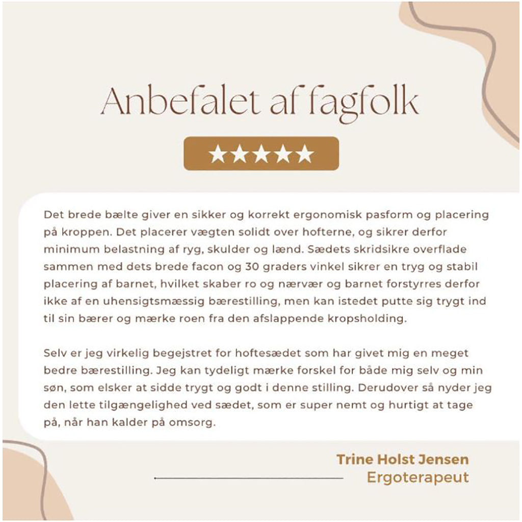 By Minella höftstol, svart