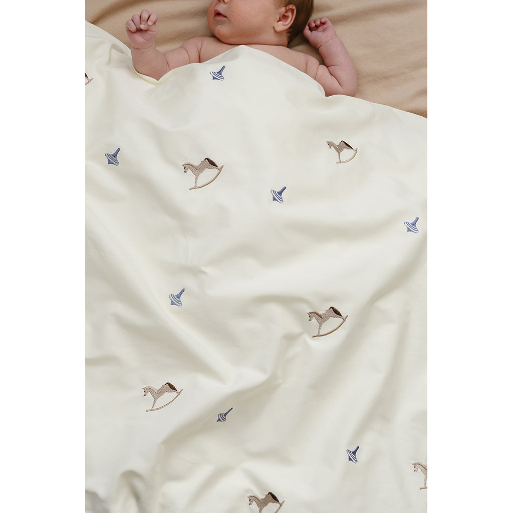 Cam Cam barnsängkläder, ekologisk, GOTS, Broderad - Vintage Toys