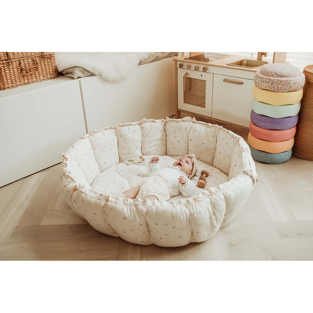 Play&Go Coco moon, Tre-i-ett babytäcke, ekologisk - Bloom moon