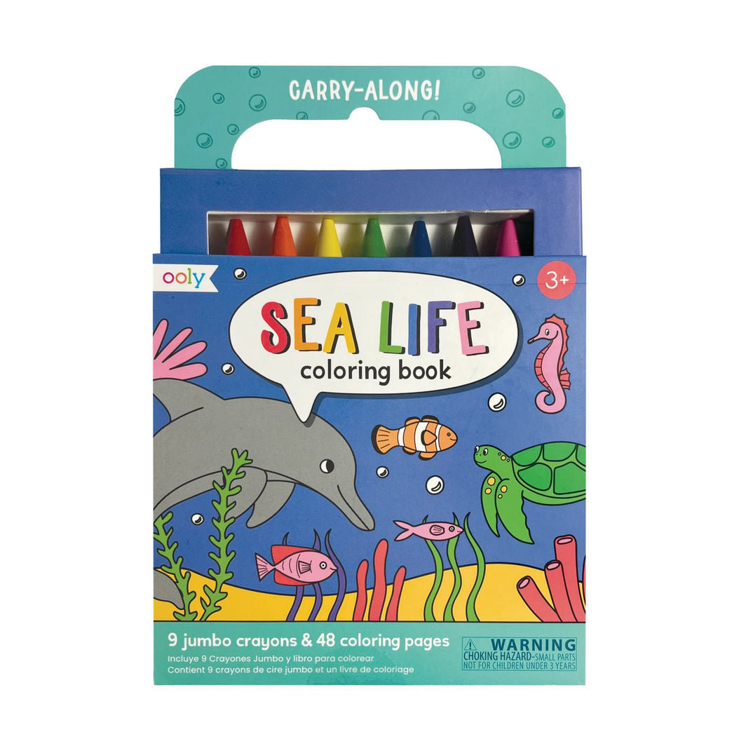 Ooly Farvekridt og malebog, Sea Life