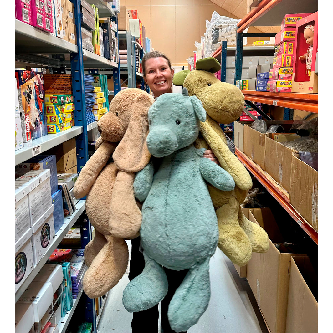 Jellycat gosedjur, Bashful drake, riktigt stor drake - 108 cm