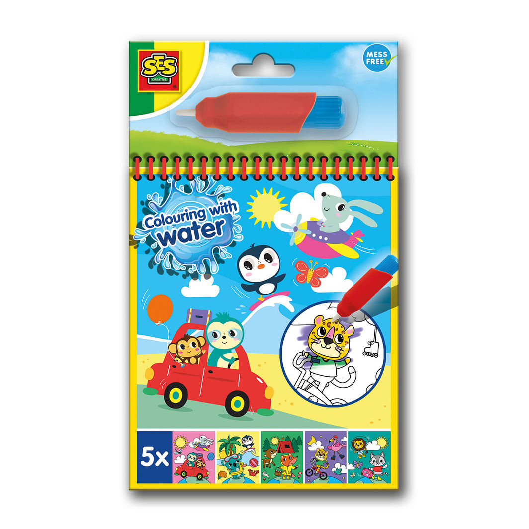 SES Creative, Måla med vatten - Resemålarbok