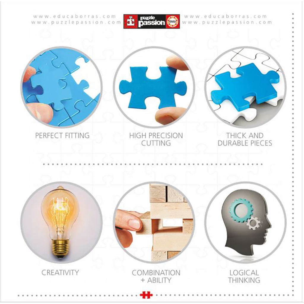 Educa pussel med 1000 bitar - Tropical Fantasy Turtles