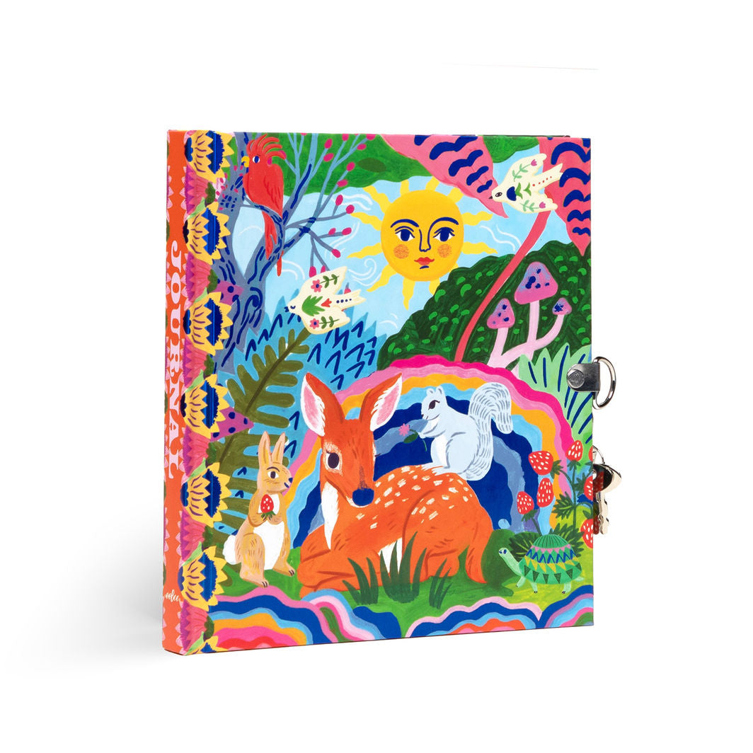 eeBoo Dagbog med lås, - Bambi motiv