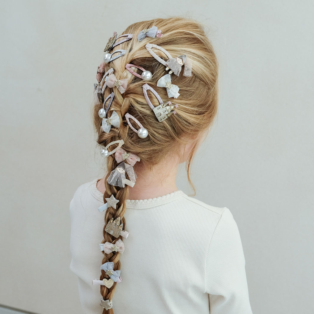 Mimi & Lula Hårpynt, 8 hårclips – Mini Tutu Bow Enchanted