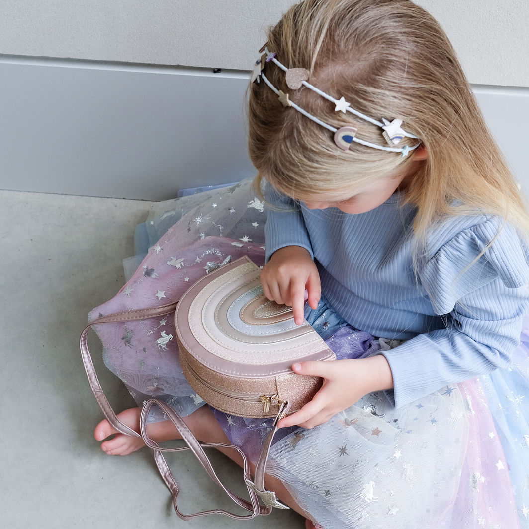 Mimi & Lula Axelväska, Pink Rainbow Enchanted