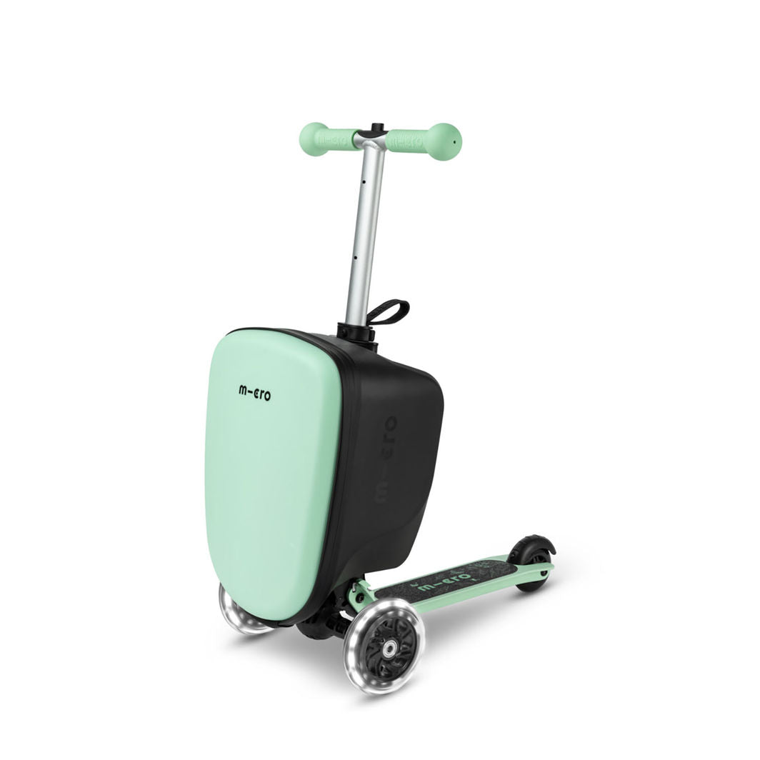 Micro Resväska med kickboard, Junior Trolley 13L - Mint