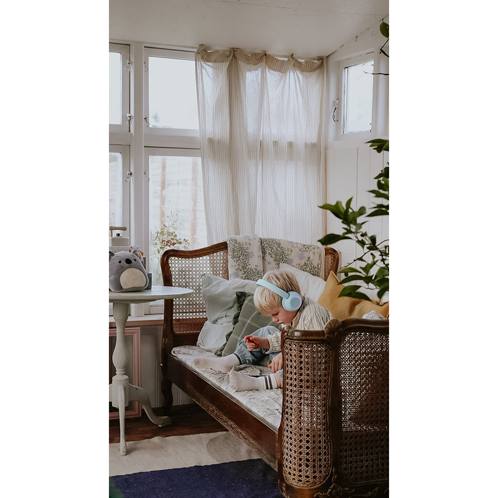 Lalarma trådlösa hörlurar med ljus, för tonåringar och barn – Rose