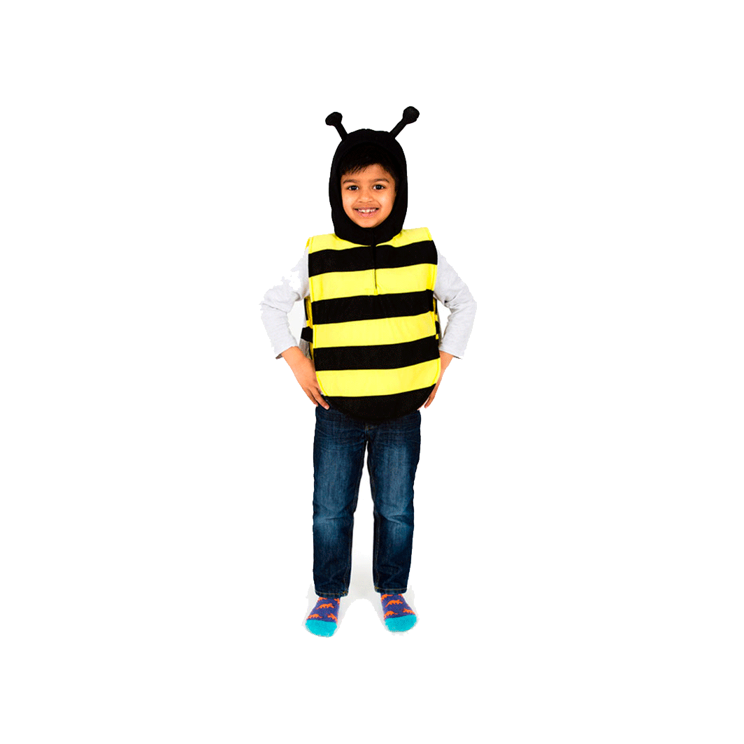 Pretend to bee utklädningskläder, djurdräkt, humlebi – Strl. 3–7 år