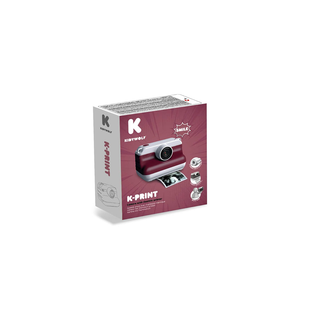 Kidywolf Instant Print-kamera för barn, Röd