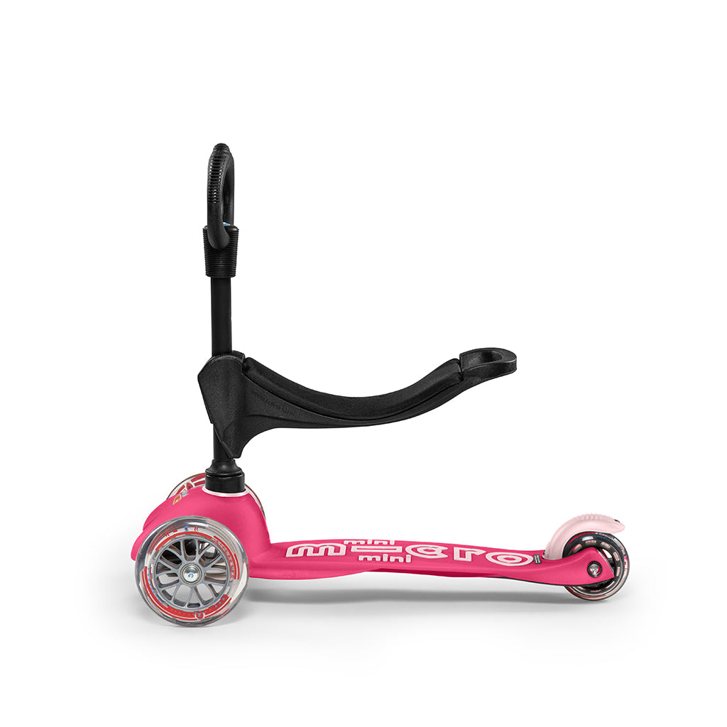 Micro Mini 3-i-1 Deluxe sparkcykel - Rosa