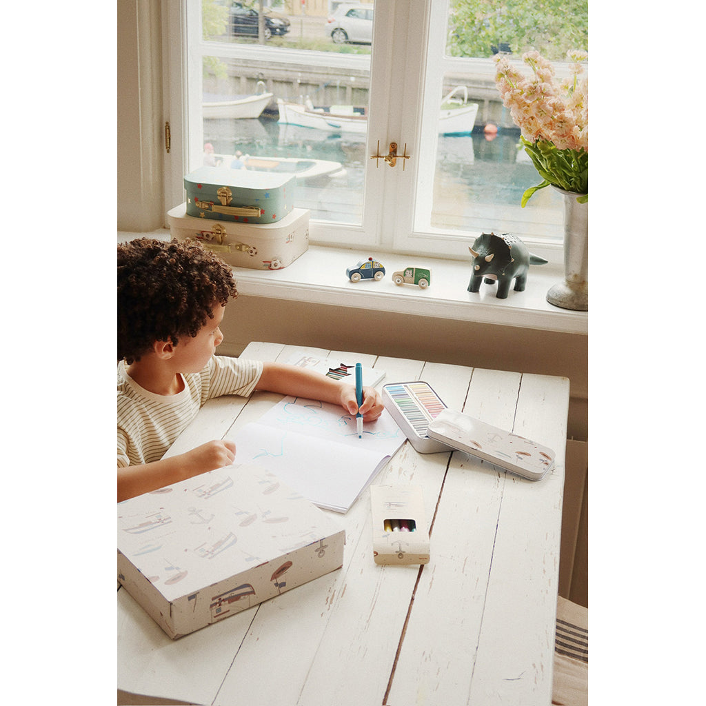 Konges Sløjd resväska för den lilla konstnären, Little artist - Sail away
