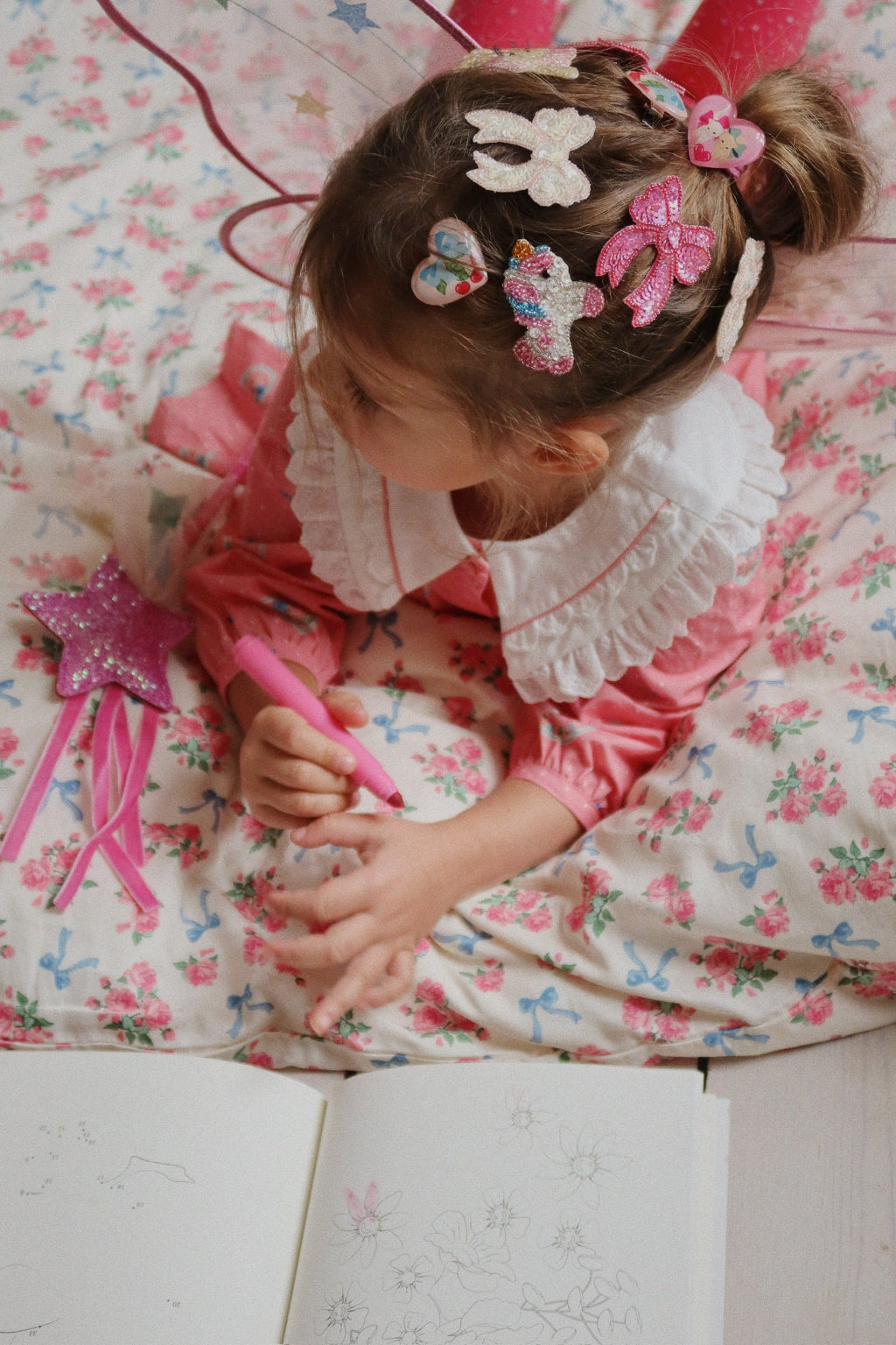 Konges Sløjd Vilma hårspänne 2-pack, Bow Kitty