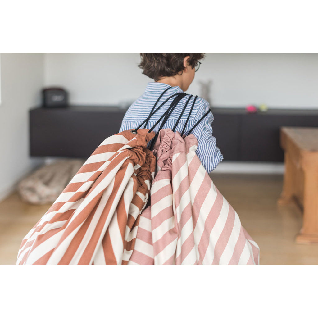 Play&Go To-i-én tæppe, Stripes pink