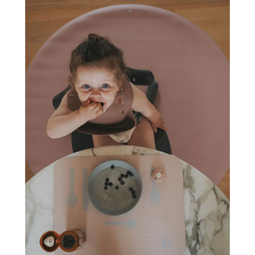 Noui Noui Golvmatta, stolskydd, rund - Old Rose