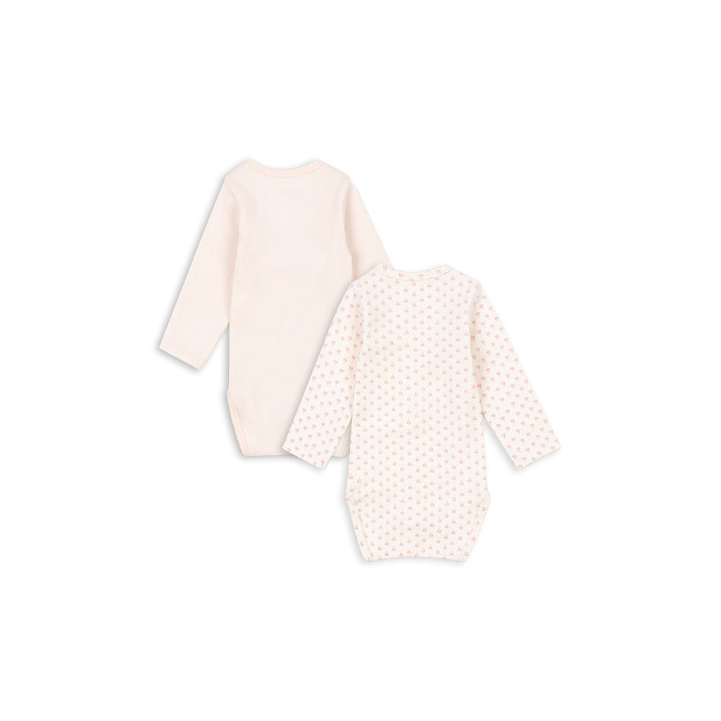 Fanga Fontana Bello bodystocking med långa ärmar, Blush mix – strl. 1–9 mån.