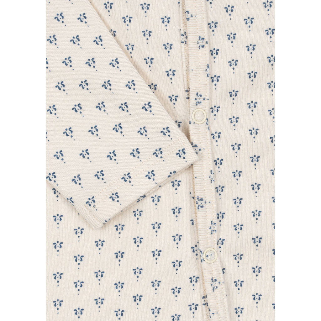 Fanga Fontana Bello bodystocking med långa ärmar, Punto blue – strl. 1–6 mån.