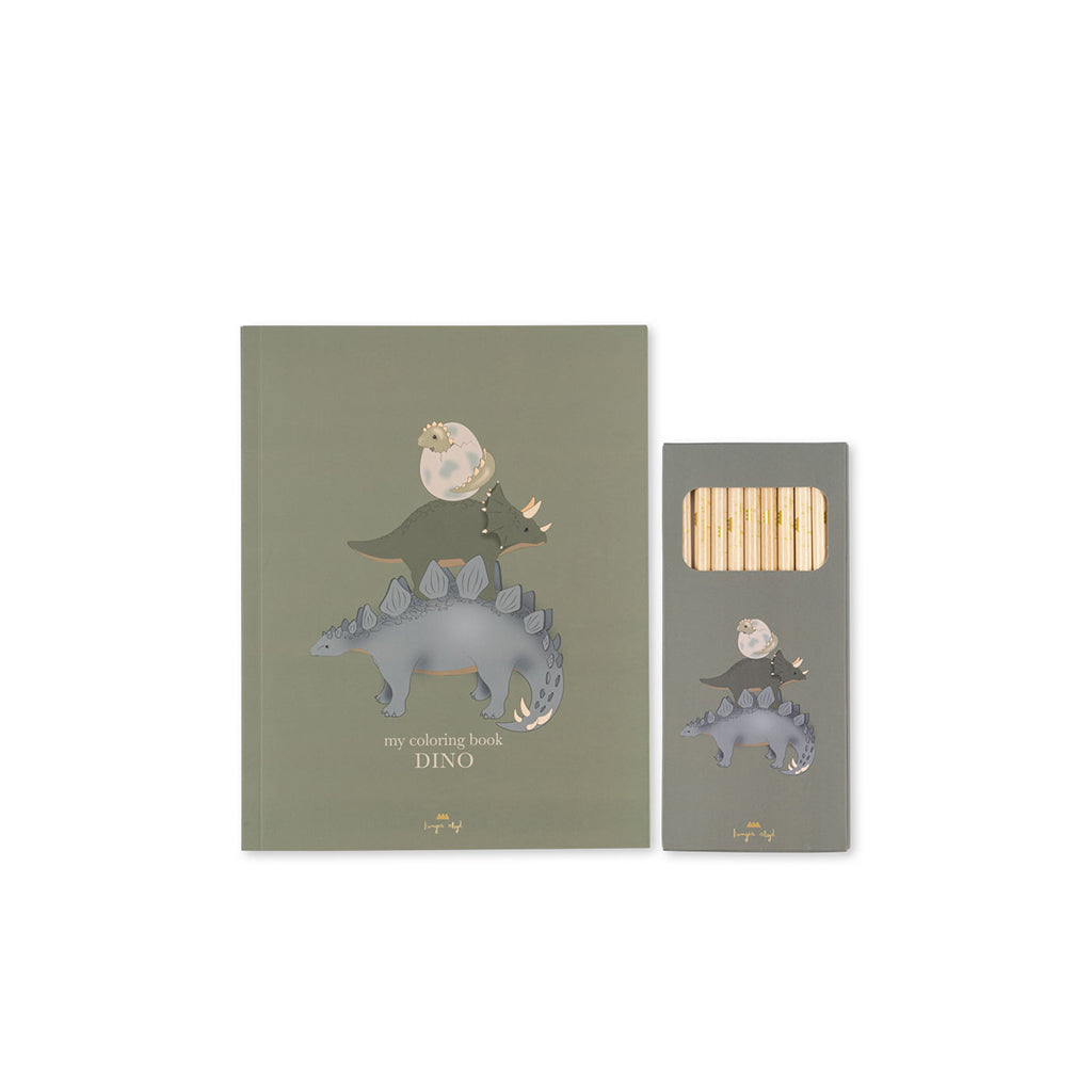 Konges Sløjd målarbok och färger, Dino