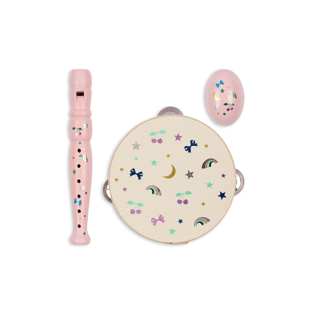 Konges Sløjd Litet set med musikinstrument, Rainbow twinkle