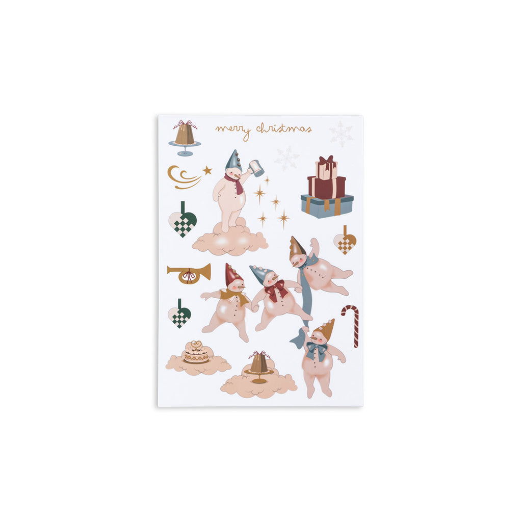 Konges Sløjd Fönsterklistermärken och pennor, Let it snow