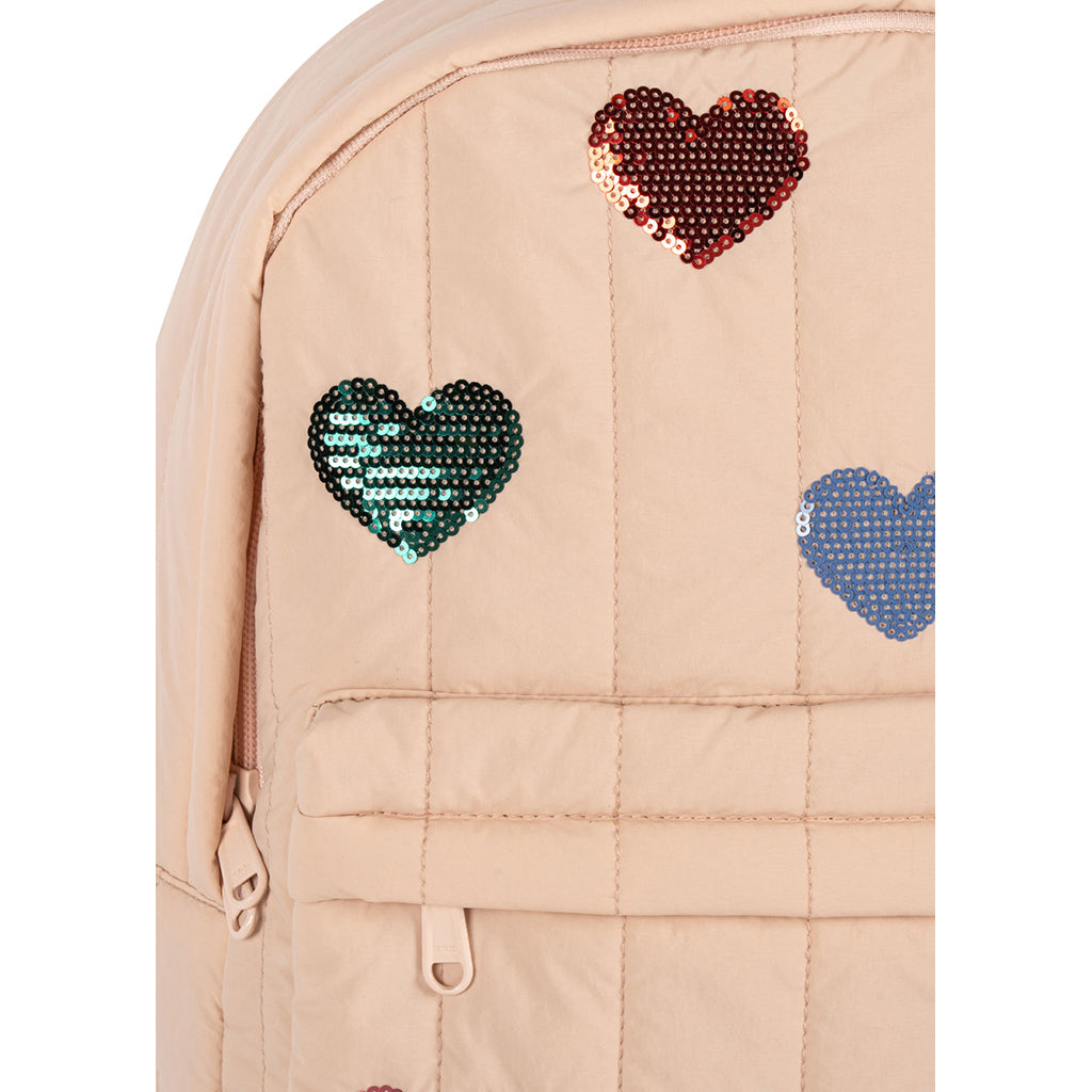 Konges Sløjd Juno Midi ryggsäck med paljettmotiv, Cameo Rose