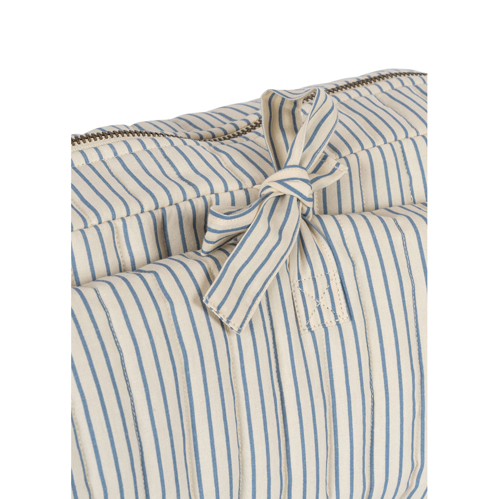 Konges Sløjd Bonnie skötväska och skötunderlägg i ett, Stripe Blue