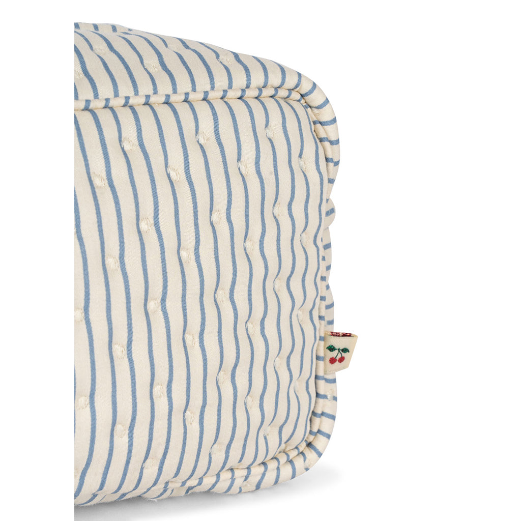 Konges Sløjd quiltad necessär, liten - Stripe blue
