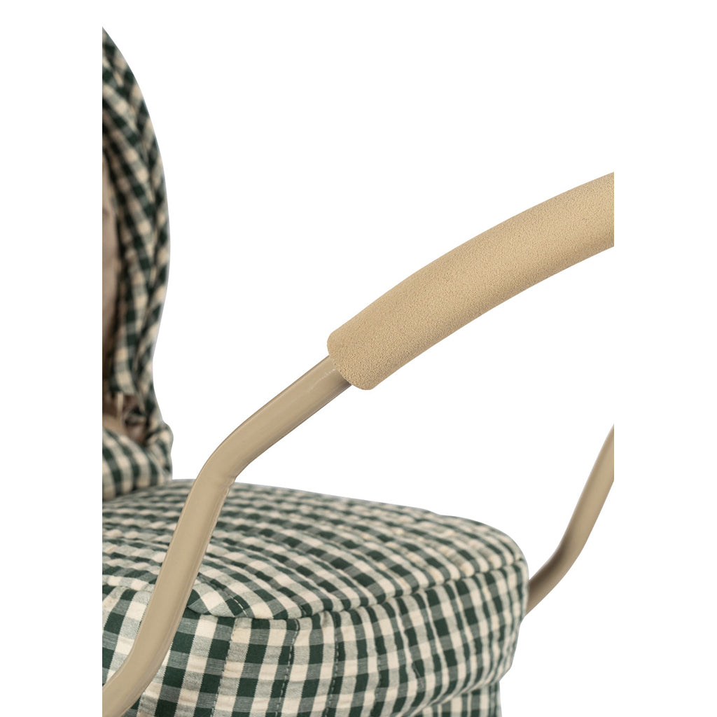 Konges Sløjd Dukkebarnevogn, Cheeky - Smoke pine check