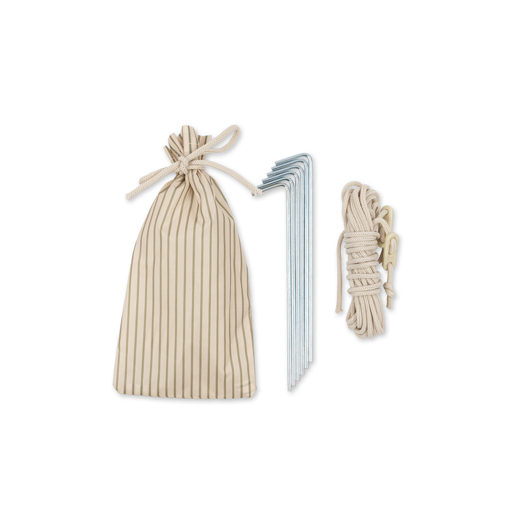 Konges Sløjd, beach shelter, pop-up strandtält, UV 50+ - Tea stripe
