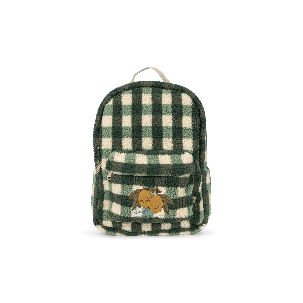 Konges Sløjd Jody Teddy rygsæk, Green Check