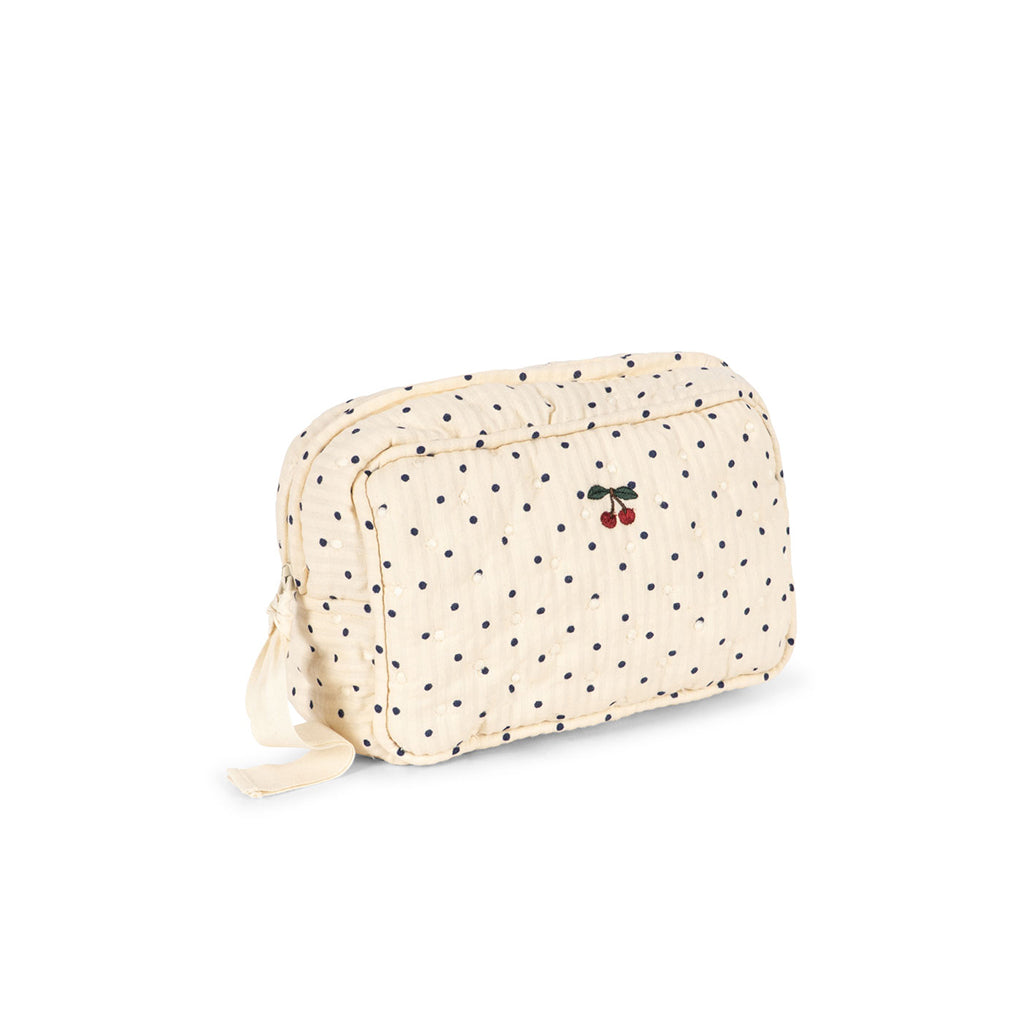 Konges Sløjd quiltet toilettaske, small, Seersucker - Estate Dot
