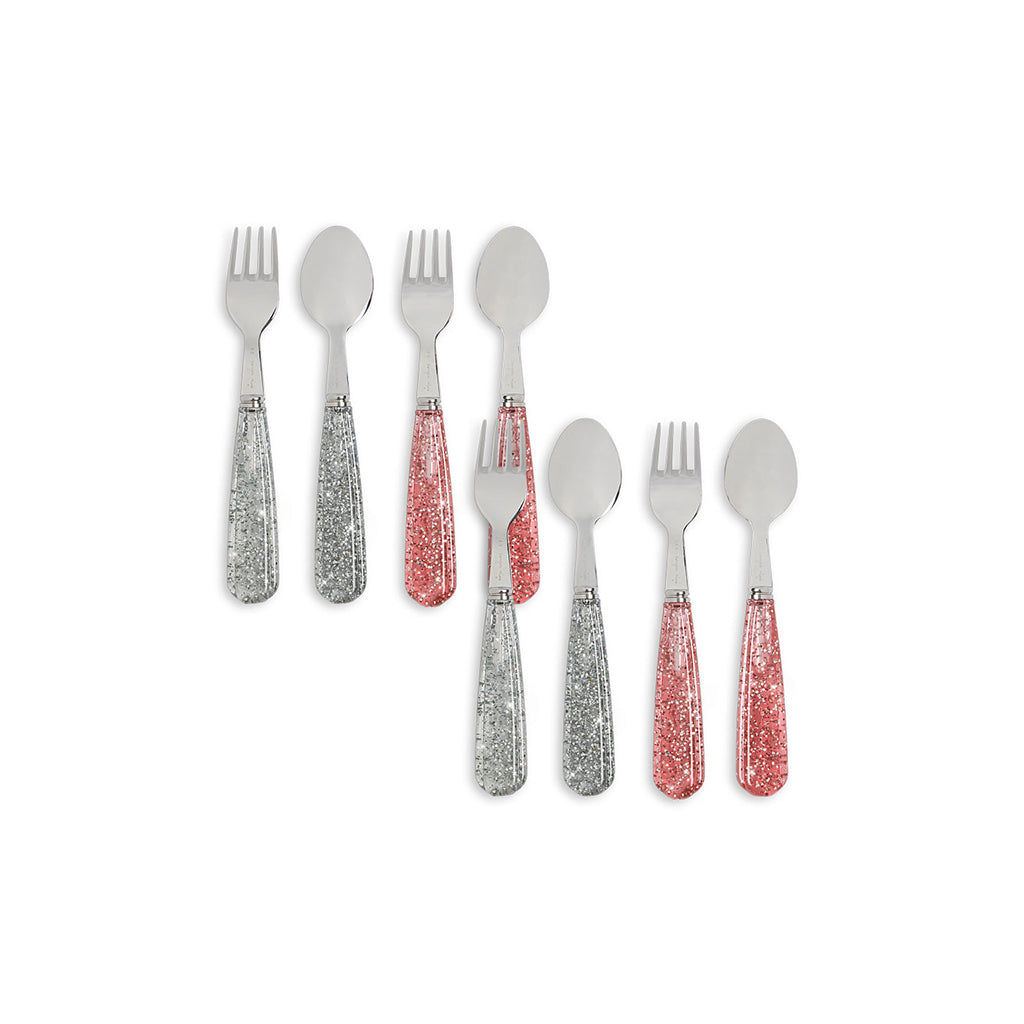 Konges Sløjd bestiksæt rustfrit stål 8 stk Sparkling blush blue