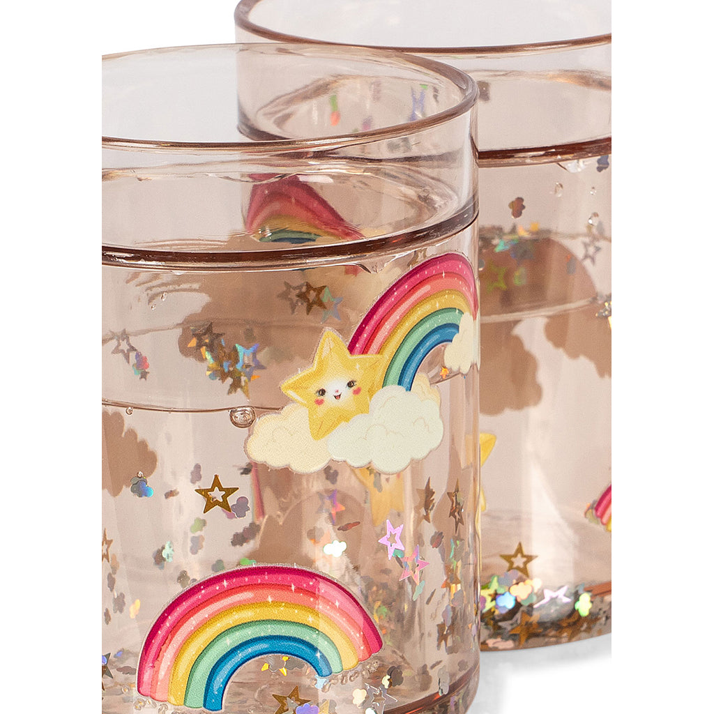 Konges Sløjd 2-pack glitterkoppar, Rainbow