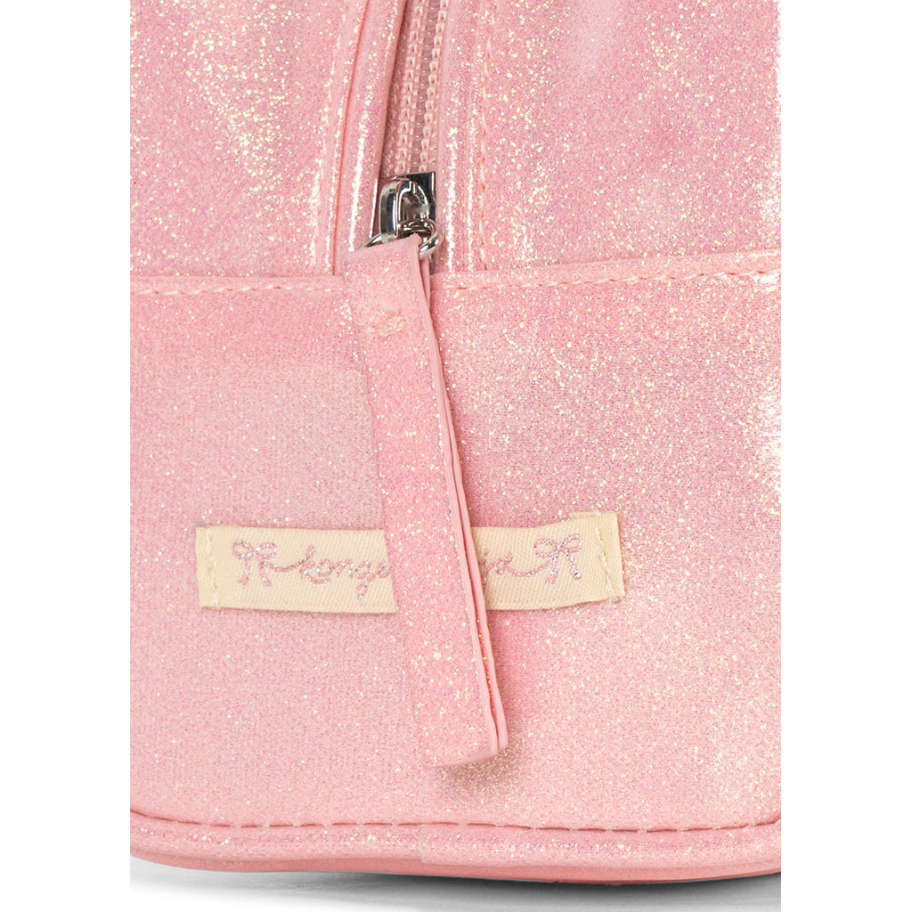 Konges Sløjd Barnplånbok, katt - Cerise glitter pink