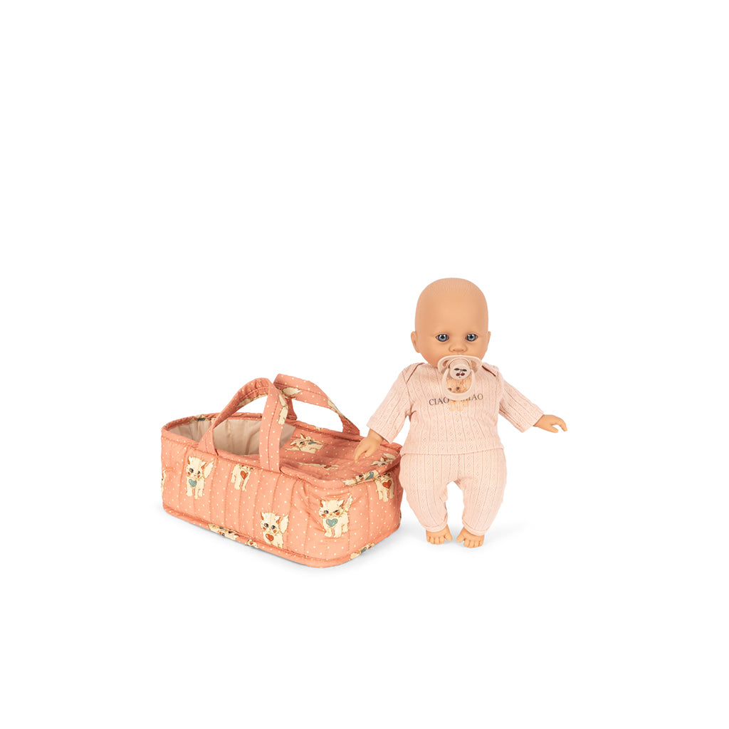 Konges Sløjd Cattie dukkesæt m. babydukke og lift, Ciao Miao rose