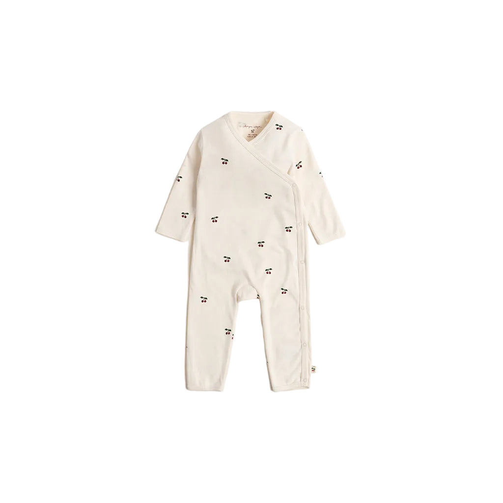 Konges Sløjd Newborn Onesie bodystocking, Cherry - str. 0-6 mdr.