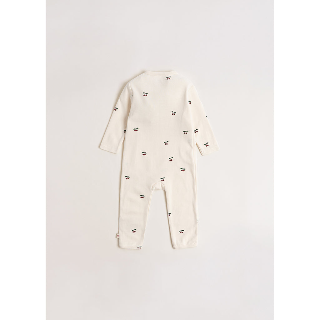 Konges Sløjd Newborn Onesie bodystocking, Cherry - str. 0-6 mdr.