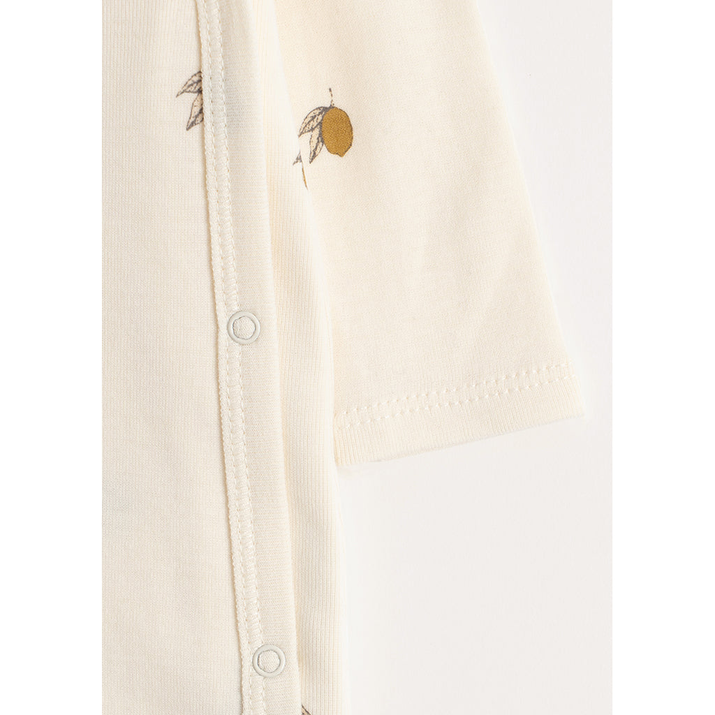 Konges Sløjd Newborn Onesie bodystocking, Lemon - str. 0-6 mdr.